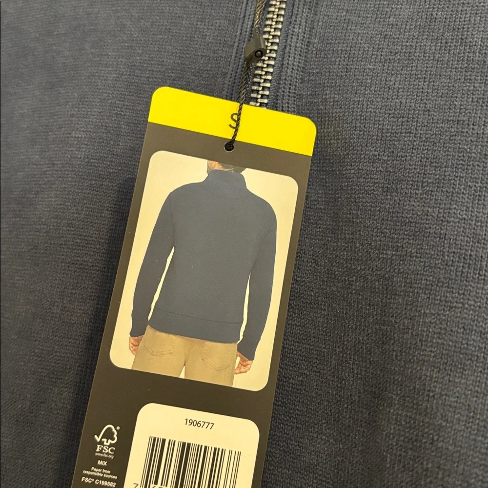 Banana Republic Navy Zip-Up Sweater
